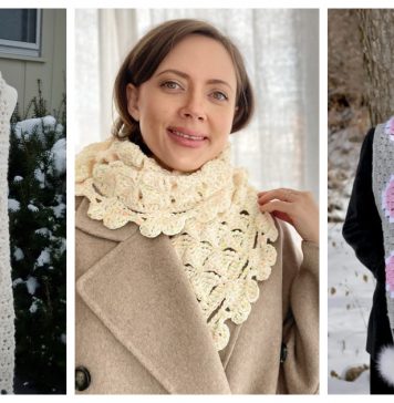 Heart Scarf Free Crochet Pattern