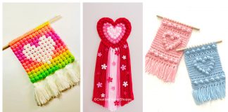 Heart Wall Hanging Crochet Patterns