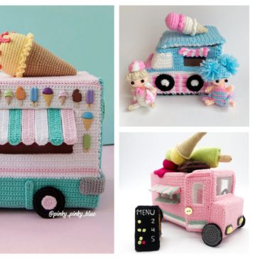 Ice Cream Truck Amigurumi Crochet Patterns