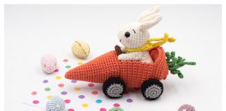 Bunny with Carrot Amigurumi Free Crochet Pattern