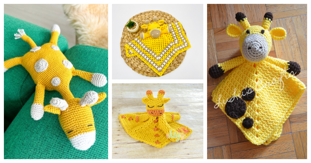 4 Giraffe Lovey Free Crochet Pattern