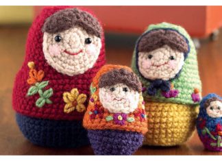 Matryoshka Nesting Dolls Free Crochet Pattern