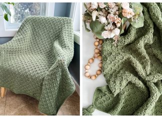 Modern C2C Blanket Free Crochet Pattern and Video Tutorial