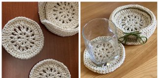 Spring Coaster Set Free Crochet Pattern