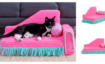 Pet Cat Lounger Free Crochet Pattern