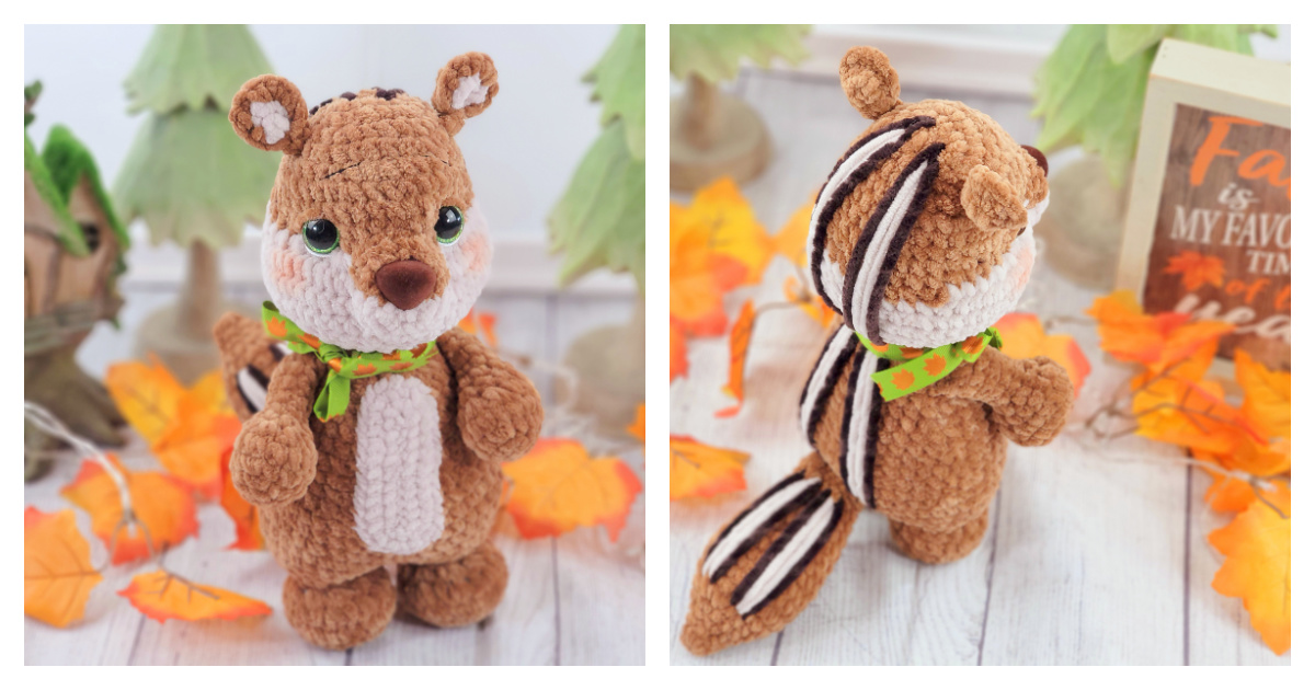 Chipmunk Amigurumi Free Crochet Pattern