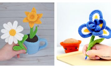 Flower Pen Cozy Crochet Patterns