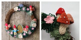 Hidden Garden Wreath Free Crochet Pattern