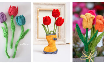 Tulip Flowers Crochet Pattern