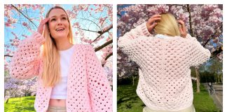 Hexi Honey Cardigan Free Crochet Pattern