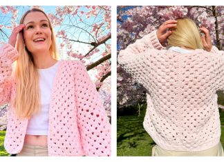 Hexi Honey Cardigan Free Crochet Pattern