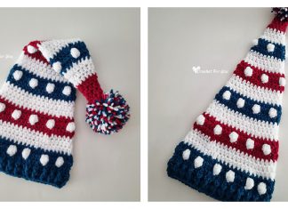 Bobbles and Stripes Hat Free Crochet Pattern