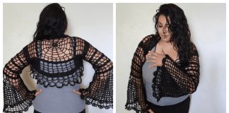 Halloween Cobweb Shrug Free Crochet Pattern