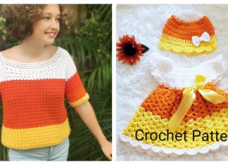 Candy Corn Sweater Crochet Patterns