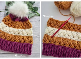 Celtic Stripes Beanie Free Crochet Pattern