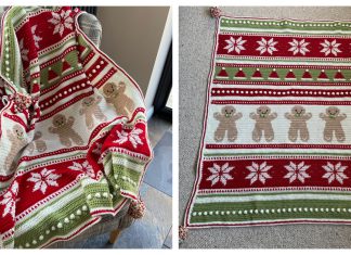 Christmas Eve Wishes Blanket Free Crochet Pattern