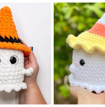 Ghost With a Hat Amigurumi Crochet Patterns