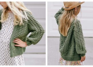 Mini Mezzo Kids Cardigan Free Crochet Pattern