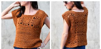 Summer Sunburst Crop Top Free Crochet Pattern