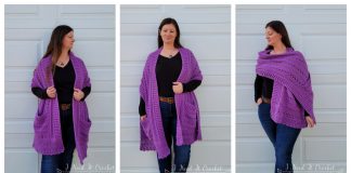 Transitions Pocket Shawl Free Crochet Pattern