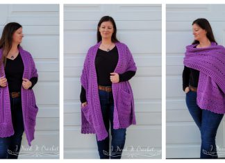 Transitions Pocket Shawl Free Crochet Pattern