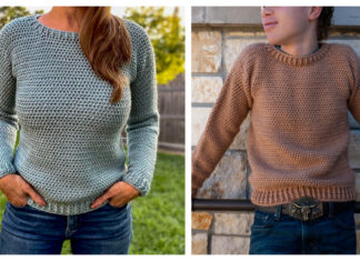 Basic Alex Pullover Sweater Free Crochet Pattern