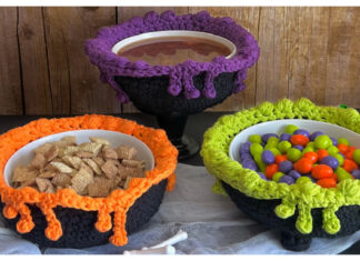 Cauldron Bowl Cozy Free Crochet Pattern