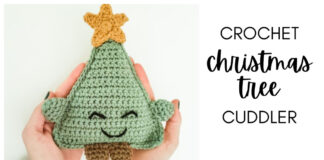 Christmas Tree Cuddler Free Crochet Pattern and Video Tutorial