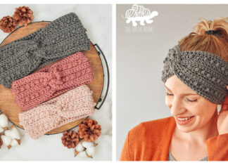 Picot Headband Free Crochet Pattern and Video Tutorial