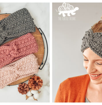 Picot Headband Free Crochet Pattern and Video Tutorial