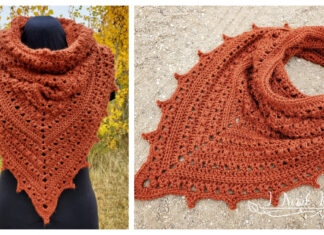 Puffs N Picots Bandana Cowl Free Crochet Pattern and Video Tutorial