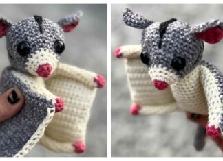 Sugar Glider Amigurumi Free Crochet Pattern