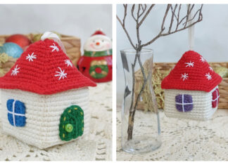 The Magic Little House Ornament Free Crochet Pattern