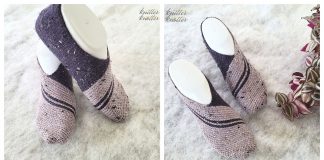 Tunisian Stitch Swati Slippers Free Crochet Pattern and Video Tutorial