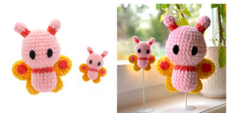 Belle the Butterfly Amigurumi Free Crochet Pattern and Video Tutorial