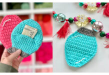 Christmas Light Gift Pocket Free Crochet Pattern