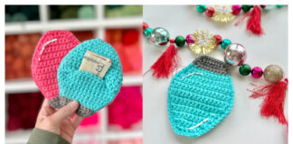 Christmas Light Gift Pocket Free Crochet Pattern