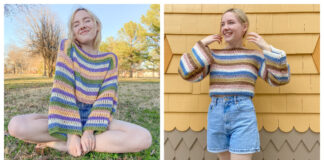 Easy Crochet Scrap Pullover Free Crochet Pattern and Video Tutorial