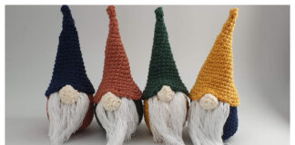 Mini Gnome Christmas Decoration Free Crochet Pattern