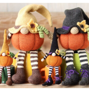 Pumpkin Gnome Amigurumi Free Crochet Pattern