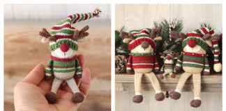 Reindeer Gnome Amigurumi Free Crochet Pattern