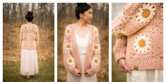 Cozy Days Daisy Cardigan Free Crochet Pattern and Video Tutorial