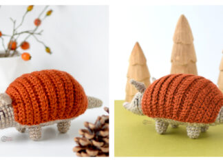 Emilio the Armadillo Amigurumi Free Crochet Pattern