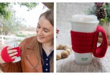 Happy Hand Cup Cozy Free Crochet Pattern and Video Tutorial