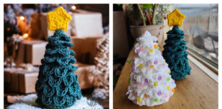 Standing Christmas Tree Free Crochet Pattern