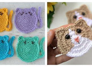 10+ Cat Coaster Crochet Patterns