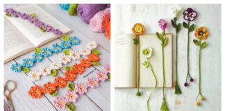 10+ Flower Bookmark Crochet Patterns