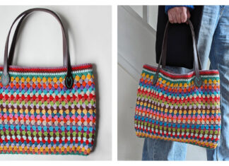 Cotton Granny Tote Bag Free Crochet Pattern