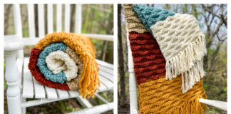 Fireside Blanket Free Crochet Pattern and Video Tutorial