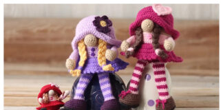 Girl Gnome Amigurumi Free Crochet Pattern